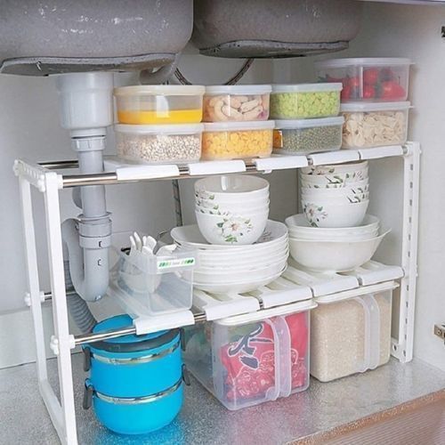 étagère D'aménagement de L'espace Sous le D'évier Sous le Lave-Vaisselle