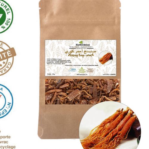 Ginseng Rouge Coréen Racine entière - Fatigue, stress, mémoire, 50g