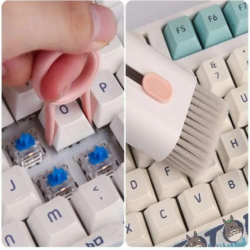 Brosse de nettoyage pour clavier d'ordinateur et les ecouteurs