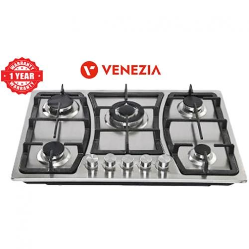 Plaque de cuisson à gaz encastrable inox 5 feux - allumage électrique -Haute qualité