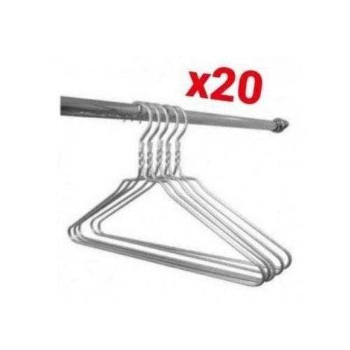 pack 20 cintres Métal robuste avec chrome