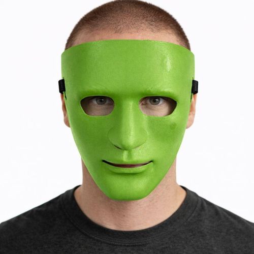 قناع تنكري كامل الوجه بأسلوب بي بوي هيب هوب مع شريط تثبيت مطاطي، تصميم بملامح وجه منمقة مناسب للكرنفال والحفلات التنكرية والعروض والفعاليات الاحتفالية والهالوين والكوسبلاي، واجهة تغطي الوجه مع فتحات للعينين والفم، إكسسوار للعروض والرقص الحضري