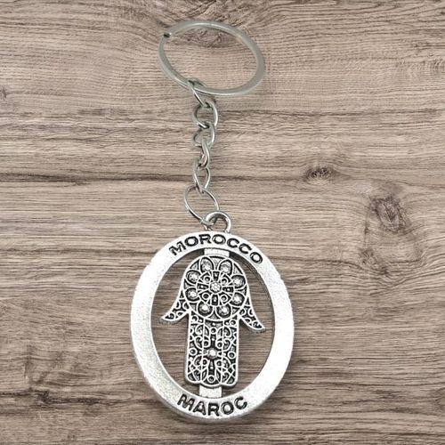 Porte clés MAROC avec jolie KHMISSA