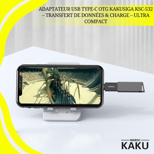 Adaptateur USB Type-C OTG KSC-532 – Transfert de Données & Charge – Ultra Compact