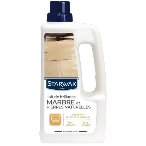 Lait de Brillance - Marbre et Pierres Naturelles - Entretien et Ravive Brillance - 1L