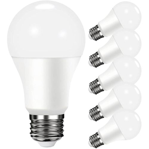 PACK 5 AMPOULES LED 9W 6K E27