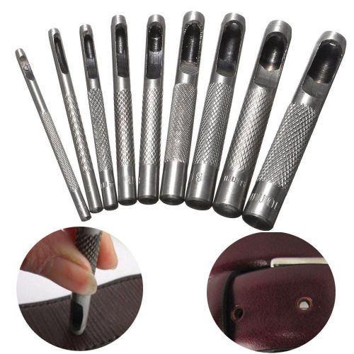 Ensemble de 9 Poinçons Professionnel pour Cuir et Métal