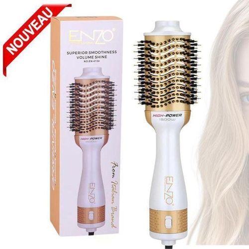 Brosse soufflante Sèche-Cheveux 3 en 1 Lissante Volumisante 1500W Rotative à Air Chaud Professionnel En-4134