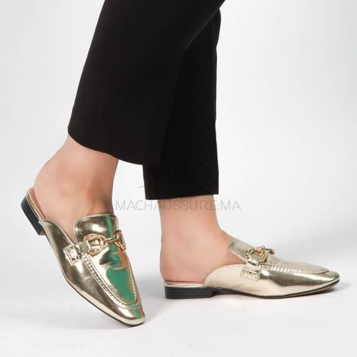Galia – Mules Femmes en Doré -Dore