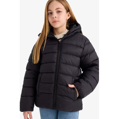Doudoune impermable capuche et fermeture zip pour fille