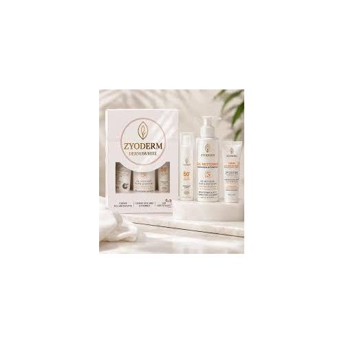 Pack Routine Éclat : Gel Nettoyant (400 ml), Crème Éclaircissante (100 ml) et Crème Solaire SPF 50+