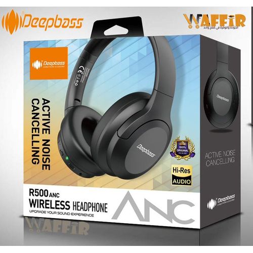 R500 Casque sans fil Bluetooth ANC pliable BT5.3 avec Microphone, Oreillettes avec Microphone,Casque BT R500 HIFI ANC