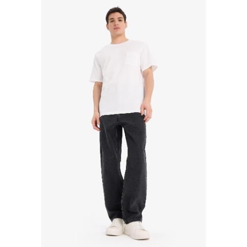 Jean Homme en coton - Anthracite - F2322AX.