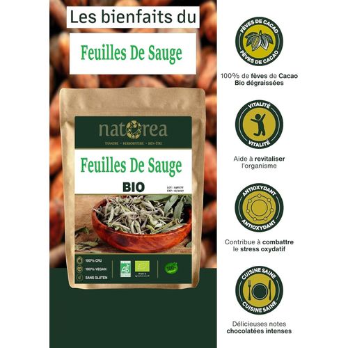 Feuilles Sauge Feuilles Séchées 125G Qualité Supérieure