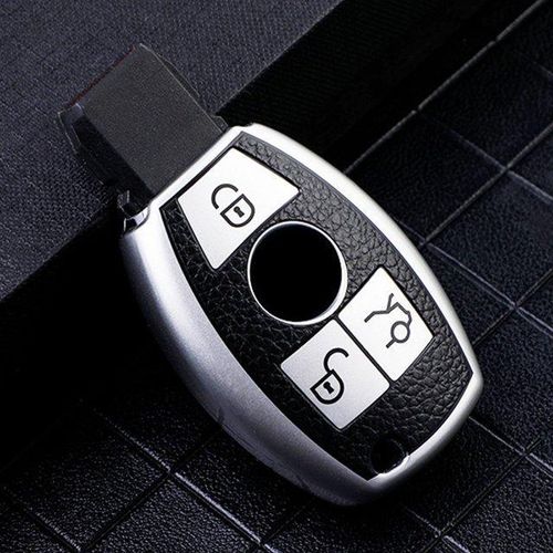 Coque Clé TPU, Etui Clé Étui Clé Adapté pour Mercedes Benz A/B/C/E/G/R/S Classe GLA GLC GLE GLK SLK CLA CLK CLS AMG W203 W204 W211 W212, Couvre Clef Cache Cle Voiture Telécommande - Smart Key