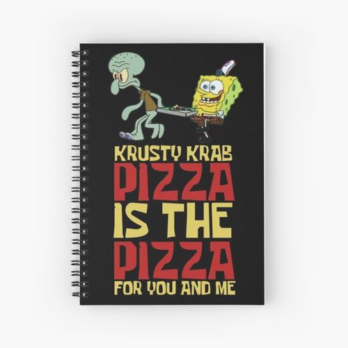 Krusty Krab Pizza Spiral Notebook Bloc note
