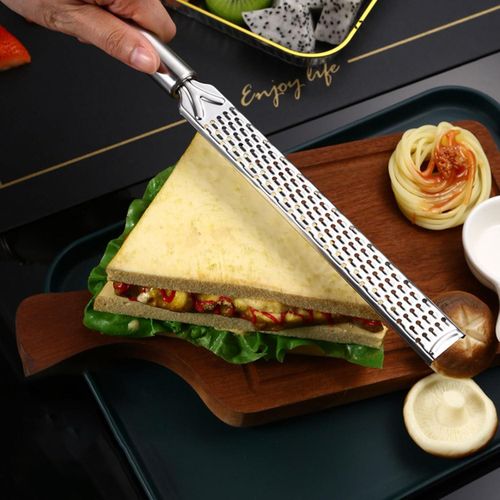 Rape à Fromage & Zesteur Multifonction en Acier Inoxydable 304 – Coupe Précise, Poignée Ergonomique