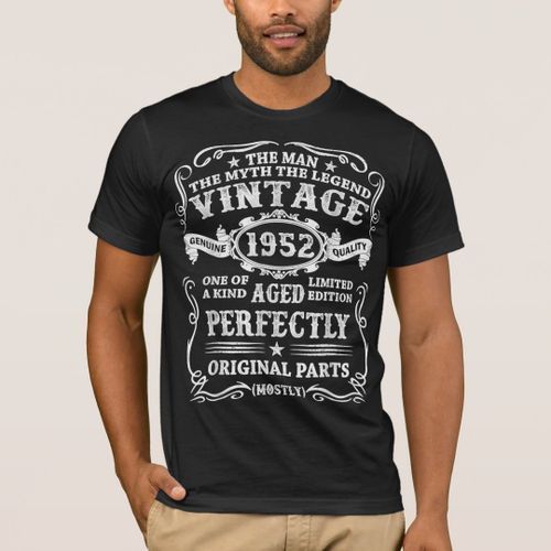 T-shirt Hommes Papa Homme Mythe Légende 1952 70e annivers