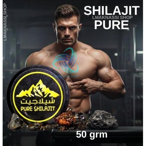 Shilajit brut à libération prolongée, extrait de l'Himalaya, 100 % acide fulvique, favorise la récupération musculaire rapide, l'énergie et renforce l'immunité, 50 g