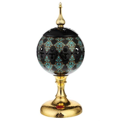 Mbikhra électrique en métal avec perle, Brûleur d'encens élégant - Encensoir