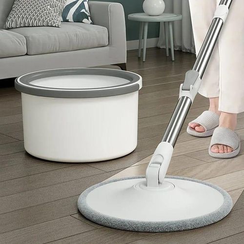 Balai Serpillère avec Seau d'Essorage, vadrouille autonettoyant microfibres, vadrouille magique pour sol - Couleur Aleatoire