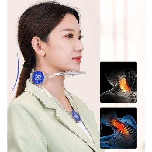 Support de cou réglable, collier cervical, appareil de traction du cou, étireur de cou, correcteur de posture pour homme et femme, soulagement de la pression de la colonne cervicale couleur aléatoire