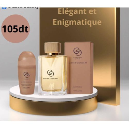 Eau de Parfum Giordani Gold Mister Giordani 75 ml + Déodorant Parfumé anti-transpirant à bille 50 ml