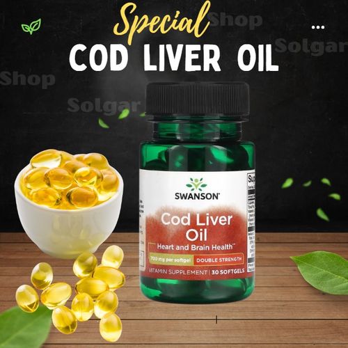 Cod liver Oill ( Huile de foie ), 700 mg, زيت كبد الحوت 1000 مجم صحة القلب 30 كبسولة