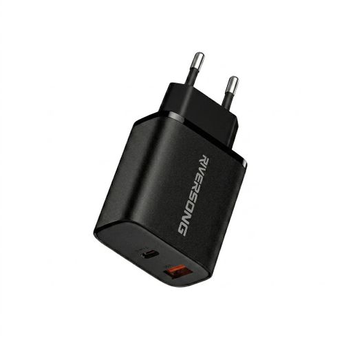 Chargeur Secteur Double Port 20W Fast Charging USB + Type-C Compatible Tous Smartphones