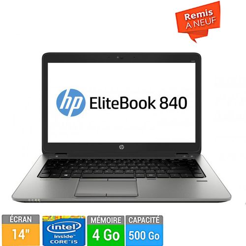 PC Portable HP EliteBook 840 G1 Core i5 4eme 14" remis a neuf