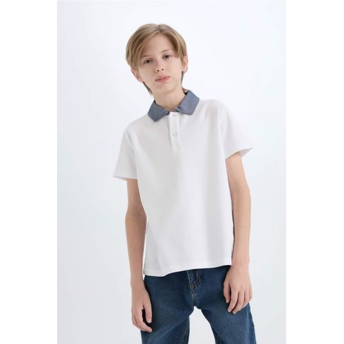 T-shirt Polo basique à manches courtes pour garçon