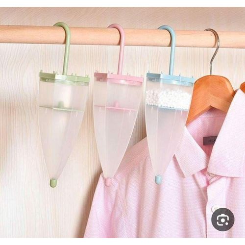 Déshumidificateur suspendu - Absorbeur d'humidité réutilisable pour vêtements, armoire en forme de parapluie