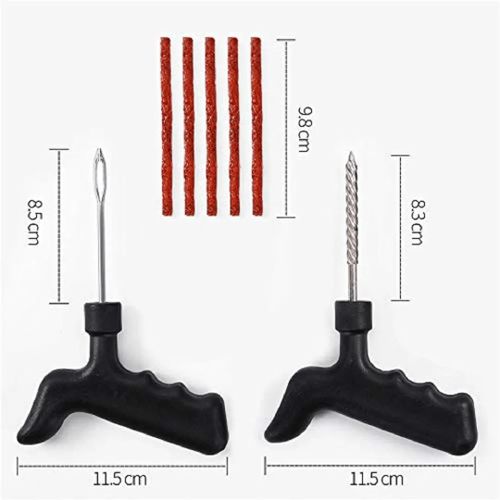 Kit Réparation de 8 pcs De Pneus Kit Foret Forage En Caoutchouc Bandes Adhésif