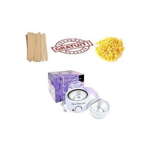 Machine Professionnel Chauffe-Cire pour Épilateur - 100g cire ITALWAX + spatules en bois OFFRET