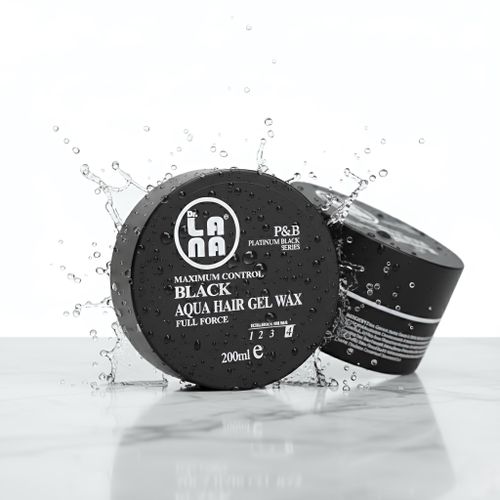 Gel Wax Platinum Control Black Aqua Hair