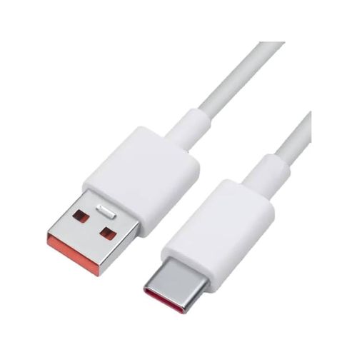 Câble USB Type C 1 Mètre Quick Charge Fast Charging 6A Blanc