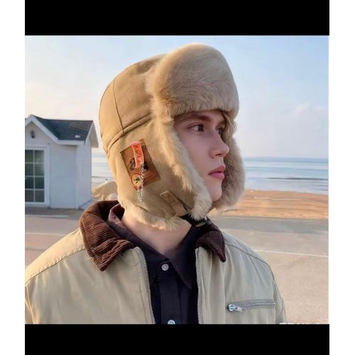 Trapper Hat in Corduroy – Synthetic Fur Lining