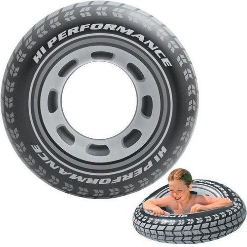 Bouée 80cm Gonflable en Forme de Roue Pour Piscine et Mer