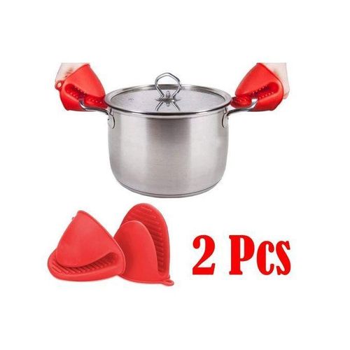 2 Gants en Silicone, support de Pot, pince de cuisson, résistants à la chaleur