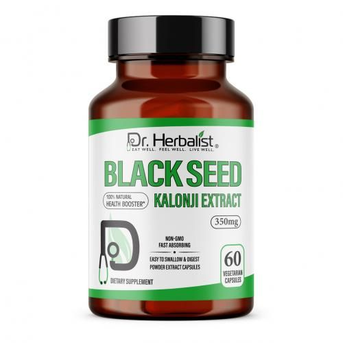 Extrait de graine noire de Kalonji 350 mg 60 glules