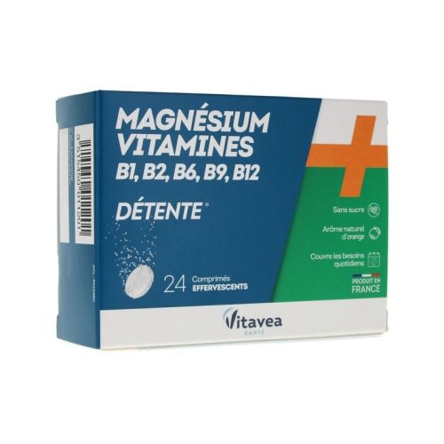 Magnésium Détente Vitamines B1, B2, B6, B9, B12-Origine France