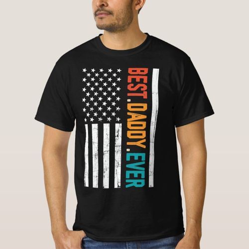 T-shirt Fête des pères Meilleur papa jamais avec le drap