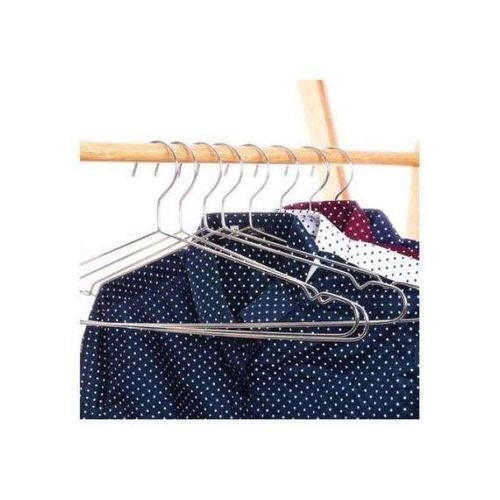 Pack de 10 cintres en métal robuste avec chrome