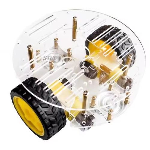 Mini chassis rond 2 roues pour robot
