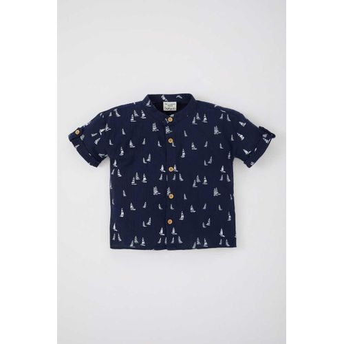 Bébé Garçon Régulière Chemise Manches Courtes - Z3056A2 - Blue