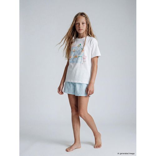 Ensemble de pyjama short imprimé pour fille