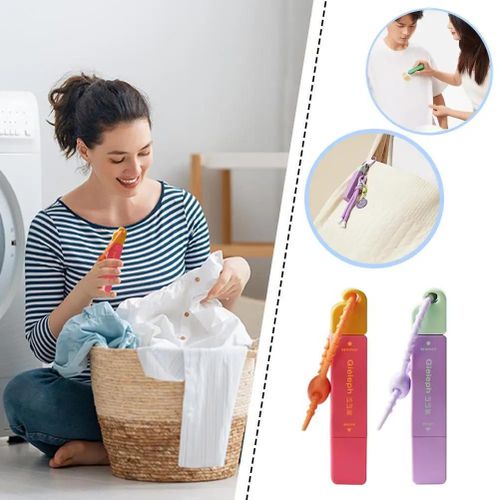 Stylo anti-taches pour vêtements, nettoyant sans eau, double embout, détachant instantané portable, outil de nettoyage d’urgence, stylo pour tissus et textiles, dégraissant efficace pour voyages et urgences