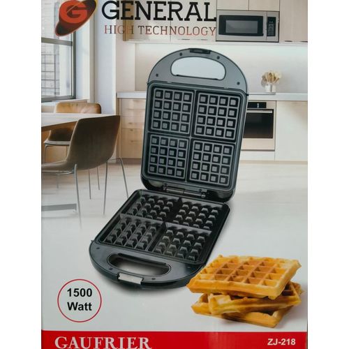 Gaufrier anti-adhérent 1500W 4 gaufres