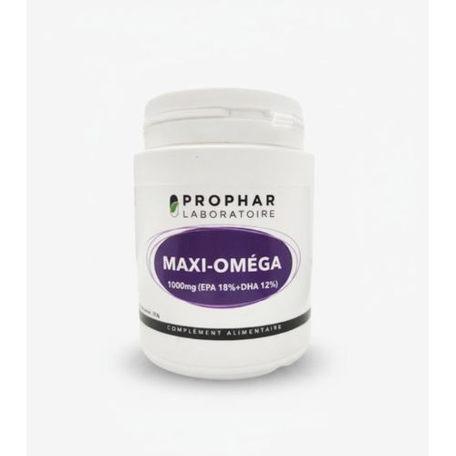 Maxi Oméga 3 18/12 - 100 Capsules - Acides Gras Essentiels EPA & DHA - Complément Alimentaire pour Soutenir le Cœur, le Cerveau et la Vision
