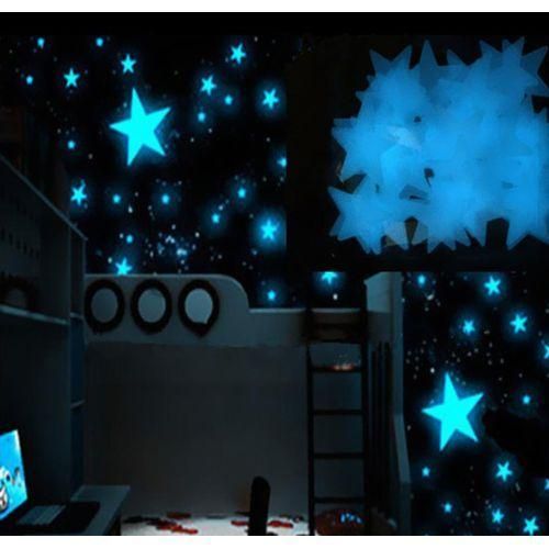 Stickers muraux lumineux étoiles et points pour chambre denfant brille dans lobscurité